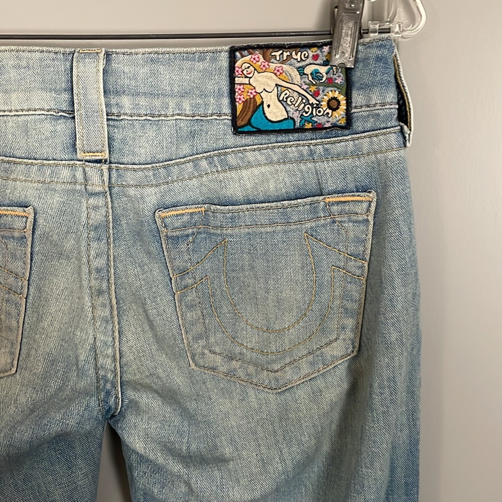 Preowned True Religion, 28 X 32, Light Blue&Beige… - image 2